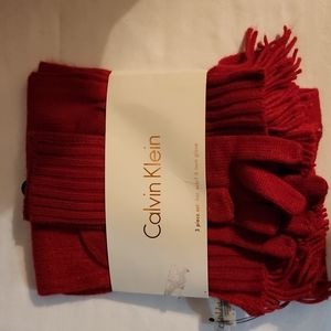 3 piece set hat, scarf & tech gloves